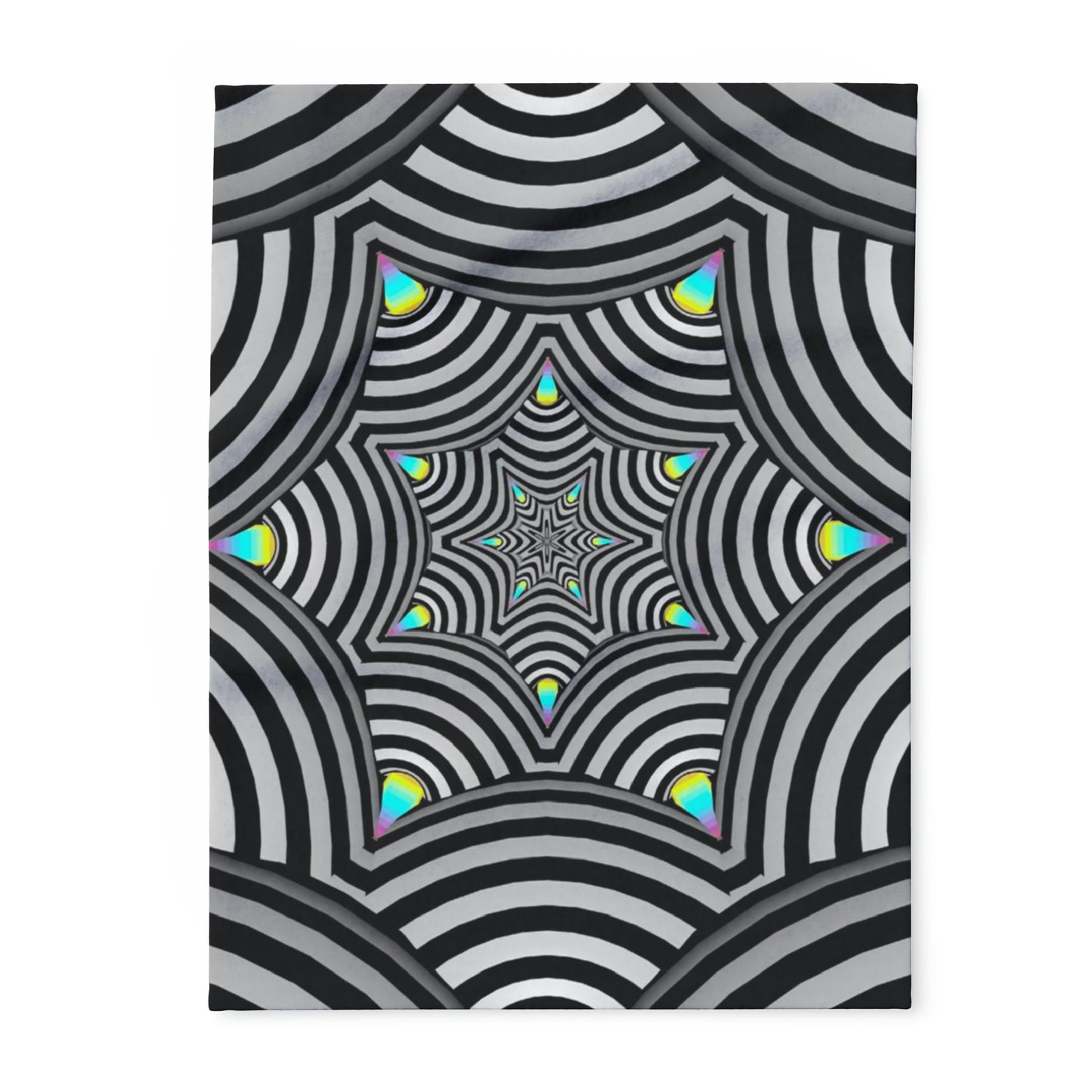 Trippy Arctic Fleece Blanket